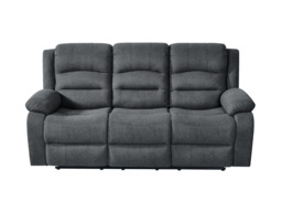 Florence 3 Seater Electric Recliner Sofa Grey Fabric