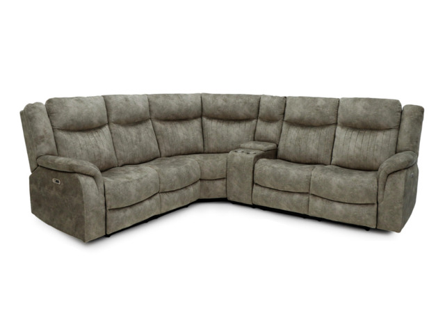 Lawson Charcoal Grey Electric Corner Recliner Sofa Modular - image 1