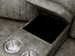Lawson Charcoal Grey Electric Corner Recliner Sofa Modular - thumbnail 8