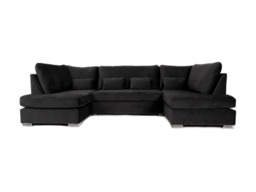 Belgravia U Shaped Sofa Plush Velvet - thumbnail 2