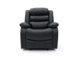 Sorrentino Recliner Chair Black Leather