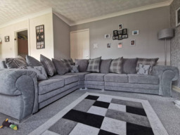 Verona Corner Sofa 6 Seater Universal Scatter Back Grey - thumbnail 3