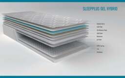 Divan Bed and Sleep Plus Hybrid Mattress with Headboard - more color options - thumbnail 7