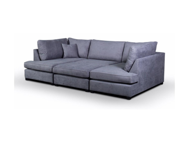 Carnaby Small U Shaped Sofa with Footstool - image 1