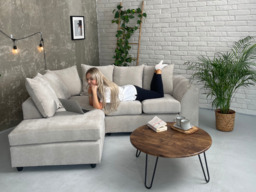 Chelsea Cream Left Corner Sofa - thumbnail 5