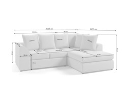 Chelsea Cream Left Corner Sofa - thumbnail 7