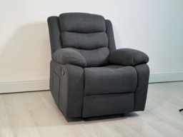 Sorrentino Recliner Armchair Fabric Grey - thumbnail 8