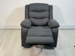 Sorrentino Recliner Armchair Fabric Grey - thumbnail 5