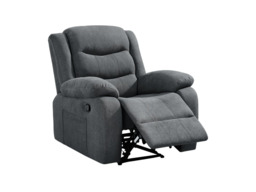 Sorrentino Recliner Armchair Fabric Grey - thumbnail 3