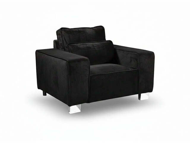 Sloane Luxury Large Armchair with Cushion Plush Velvet - image 1