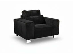 Sloane Luxury Large Armchair with Cushion Plush Velvet - thumbnail 1