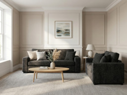 Chestnut Black 3+2 Sofa Set Enzo Fabric - thumbnail 3