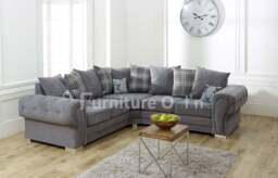 Verona Modular Corner Sofa Scatter Back Grey - thumbnail 2