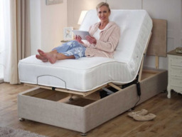 Restpocket Electric Adjustable Bed Chenille With Pocket Mattress and Headboard - thumbnail 2