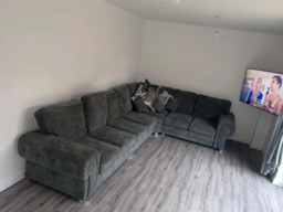 Vegas Corner Sofa 7 Seater Universal  Full Back Grey - thumbnail 5