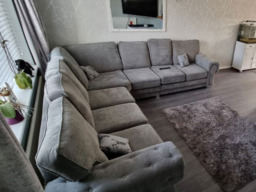 Vegas Corner Sofa 7 Seater Universal  Full Back Grey - thumbnail 7