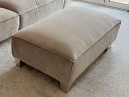 Sloane Luxury Large Footstool Mink - thumbnail 1
