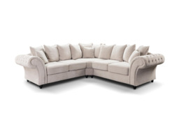 Windsor Large Corner Sofa Cream Aston Fabric
