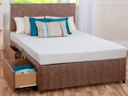 Divan Bed Set with Memory Touch Mattress and Headboard - thumbnail 3