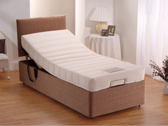Sleepcomfort Heavy Duty Electric Adjustable Bed with Memory Mattress and Headboard User Weight up to 25 Stone - image 1