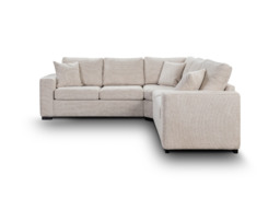 Chestnut Corner Sofa Cream Enzo Fabric - thumbnail 2