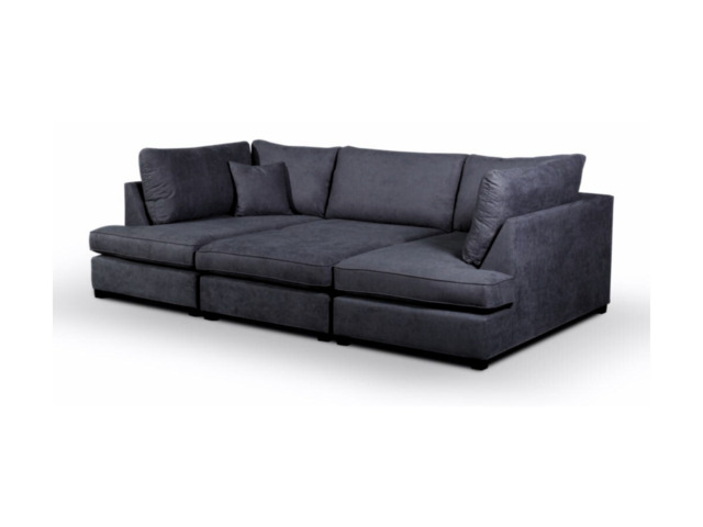 Carnaby Small U Shaped Sofa with Footstool - image 1