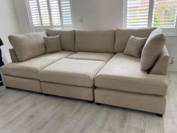 Carnaby Small U Shaped Sofa with Footstool - thumbnail 9