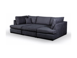 Carnaby Small U Shaped Sofa with Footstool - thumbnail 1