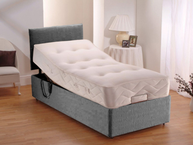 Sleepadjusta Heavy Duty Electric Adjustable Bed with Pocket Mattress and Headboard User Weight up to 25 Stone - image 1