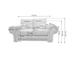 Verona 3+2 Sofa Set Grey - thumbnail 4