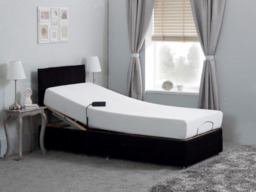 Sleepwell Adjustable Electric Bed Chenille With Memory Foam Mattress and Headboard - thumbnail 1