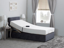 Sleepwell Adjustable Electric Bed Chenille With Memory Foam Mattress and Headboard - thumbnail 2