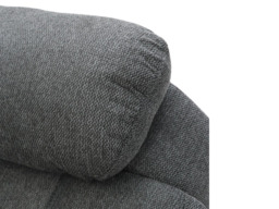 Naples 3+2 Electric Recliner Sofas Grey Chenille Fabric - thumbnail 6