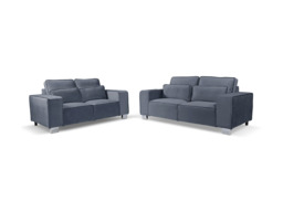 Sloane Luxury Large 3+2 Sofa Set Grey - thumbnail 1