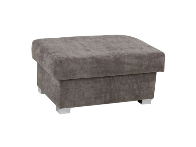 Vegas Footstool Storage Grey - image 1