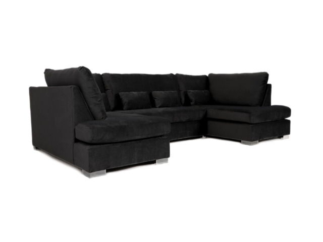 Belgravia U Shaped Sofa Plush Velvet - image 1