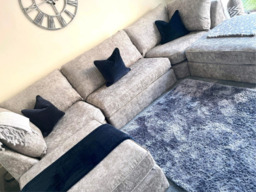 Brixton U Shape Corner Sofa Truffle Chenille - thumbnail 3