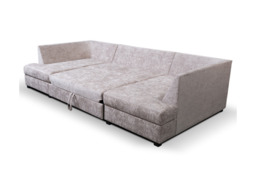 Meridian U Shape Sofa Bed with Storage Alaska Chenille - thumbnail 7