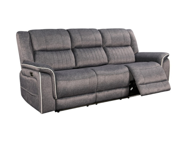 Hannan Fabric 3 Seater Electric Recliner Sofa - image 1