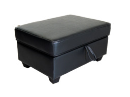 Sorrentino Storage Ottoman Aire Leather - thumbnail 2
