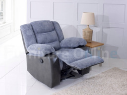 Rio Recliner Armchair Black Grey - thumbnail 2