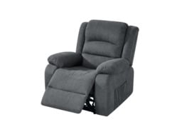 Florence Electric Recliner Chair Grey Fabric