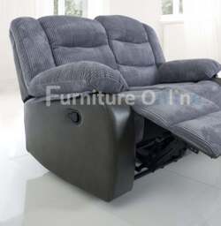 Rio Recliner 3+2 Sofa Set Grey Cord - thumbnail 4