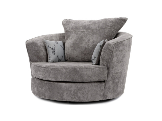 Vegas Swivel Chair Grey - image 1