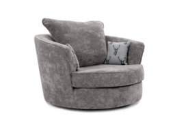 Vegas Swivel Chair Grey - thumbnail 3