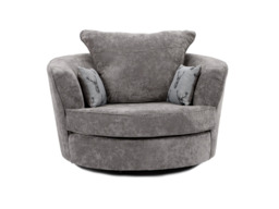Vegas Swivel Chair Grey - thumbnail 2