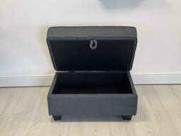 Naples Storage Ottoman Grey Chenille - thumbnail 4