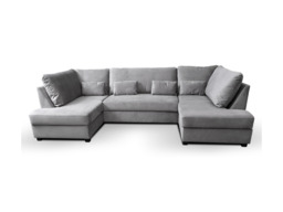 Meridian U Shape Velvet Sofa Bed with Storage - thumbnail 6