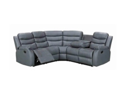 Sorrentino Recliner Corner Sofa Aire Leather - thumbnail 2