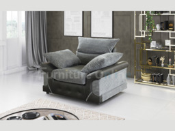 Logan Armchair Grey-Black